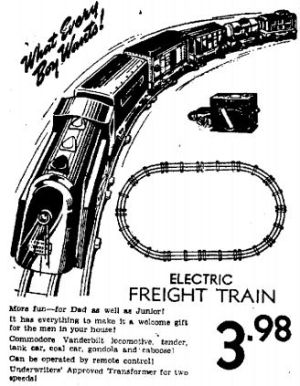 Wisconsin State Journal toy ads: 1940s